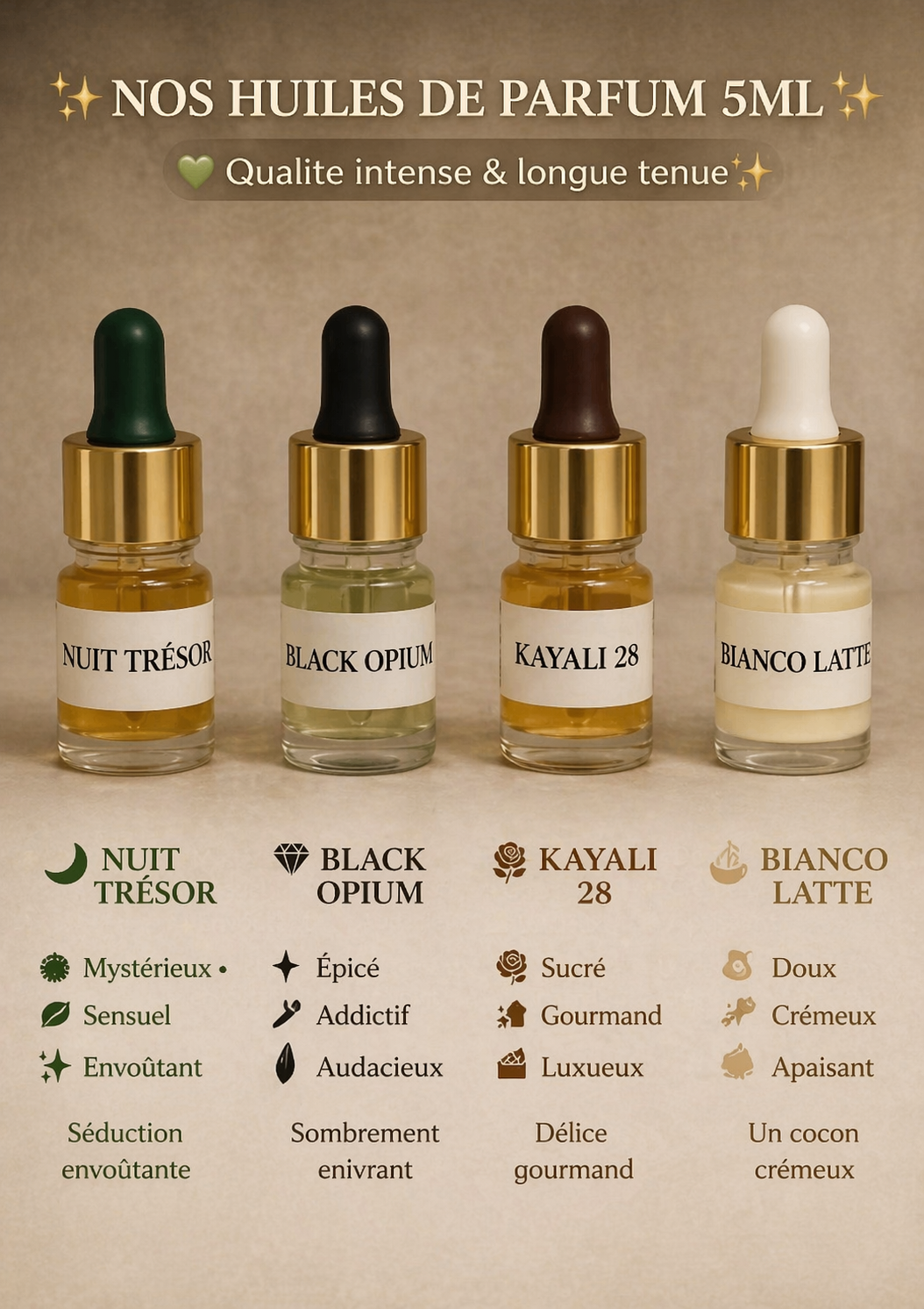 Huiles parfumées