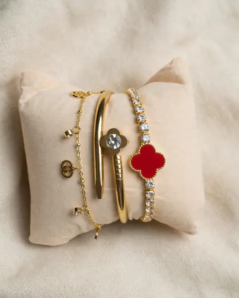 Bracelet en acier inoxydable de la marque cartier,van cleef et gucci