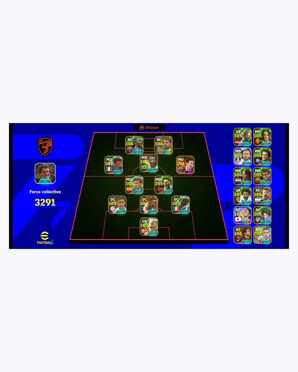 Compte efootball