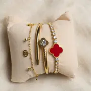 Bracelet en acier inoxydable de la marque cartier,van cleef et gucci